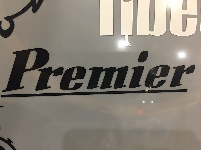 60's - 70's Premier Black Replica Logo Vintage Replacement Sticker (Hi Quality 3M vinyl!)